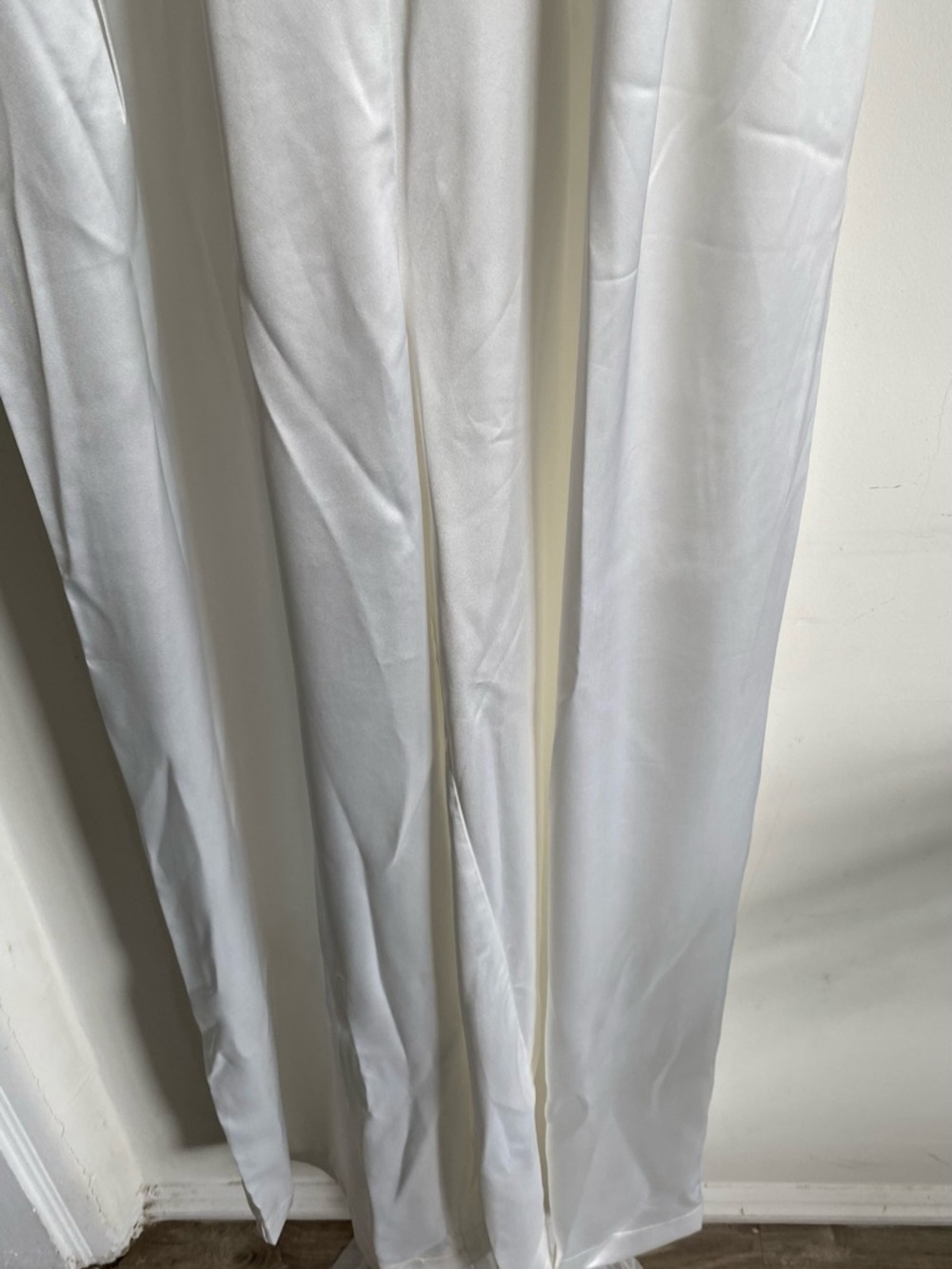 BELLA BARNETT WHITE SATIN JUMPSUIT - Picture 7 of 16